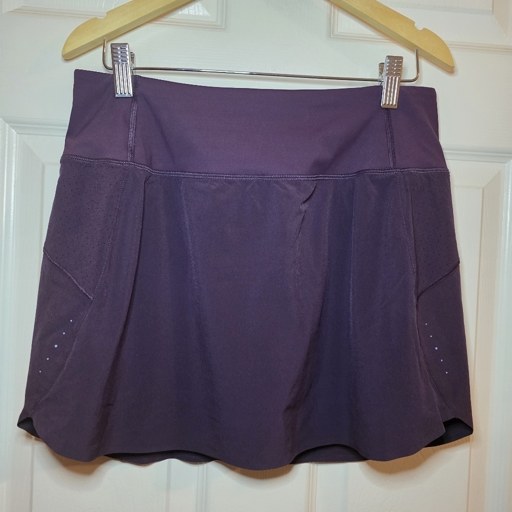 ATHLETA Womens Small Purple Skort Skirt Stretch Tennis Golf Sz S